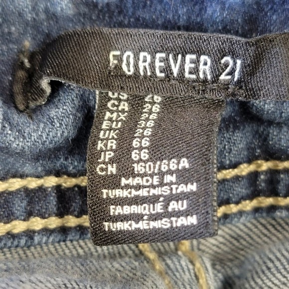 Forever 21 Dark Wash Skinny Ankle Cropped Jeans - Picture 10 of 10